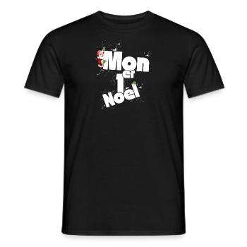Mon premier Noel - T-shirt homme - noir - Devant - AI Model Male 178 light (178cm)
