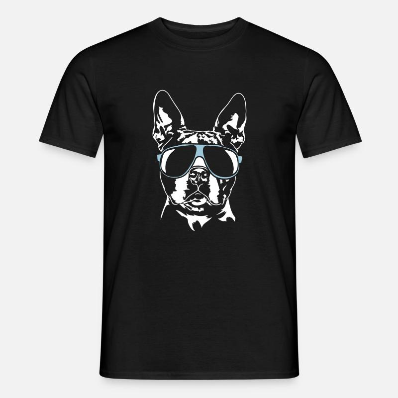 BOSTON TERRIER cool - Men’s T-shirt - black