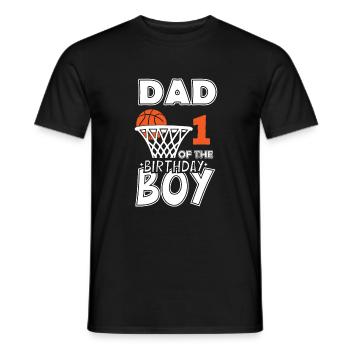 Papa des 1. Basketball -Basketballs von 1 Jahren 1 - Männer T-Shirt - Schwarz - Vorne - AI Model Male 178 light (178cm)