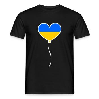 Ukraine - Men's T-Shirt - black - Front - AI Model Male 178 light (178cm)