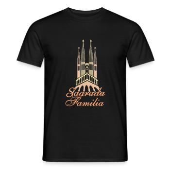 Sagrada Familia Gaudi Kunst Kirche Barca - Männer T-Shirt - Schwarz - Vorne - AI Model Male 178 light (178cm)