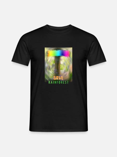 SAVE the Rainforest, rettet den Regenwald - Männer T-Shirt - Schwarz
