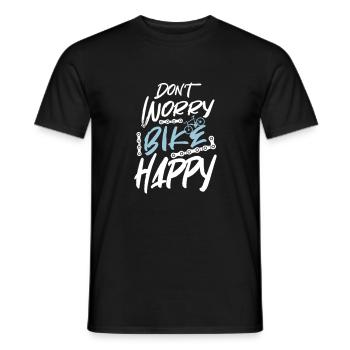 Vélo partenaire vélo e vélo cadeau vélo - T-shirt homme - noir - Devant - AI Model Male 178 light (178cm)