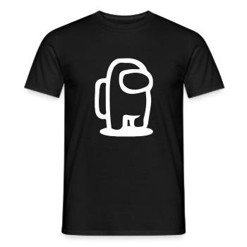 Spaceman - Men's T-Shirt - black - Front - AI Model Male 178 light (178cm)