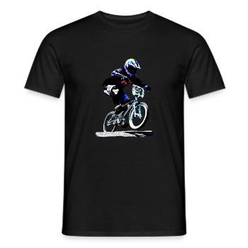bmx - Men's T-Shirt - black - Front - AI Model Male 178 light (178cm)