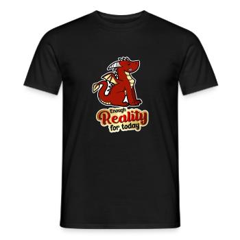 Assez de réalité pour aujourd’hui - Dragon - T-shirt homme - noir - Devant - AI Model Male 178 light (178cm)