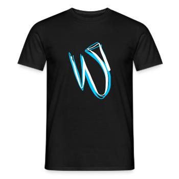 Geschenkidee für Kalligrafiesüchtigen - Männer T-Shirt - Schwarz - Vorne - AI Model Male 178 light (178cm)