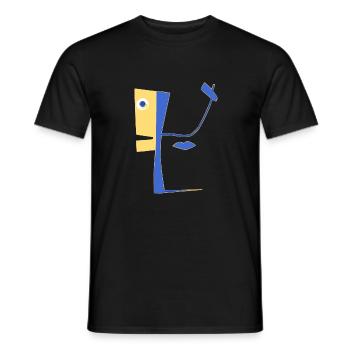 Unreal character - Men's T-Shirt - black - Front - AI Model Male 178 light (178cm)