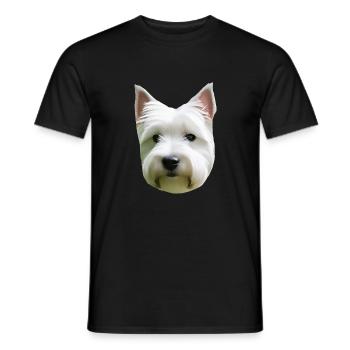 dog - Men's T-Shirt - black - Front - AI Model Male 178 light (178cm)