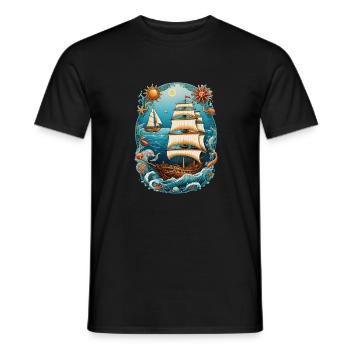 Great Ride - Men's T-Shirt - black - Front - AI Model Male 178 light (178cm)