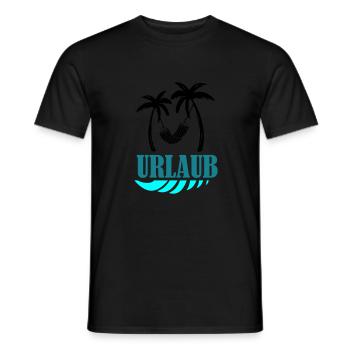 Palmiers Vacances Relax - T-shirt homme - noir - Devant - AI Model Male 178 light (178cm)