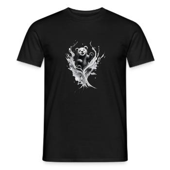 Bébé ours - T-shirt homme - noir - Devant - AI Model Male 178 light (178cm)