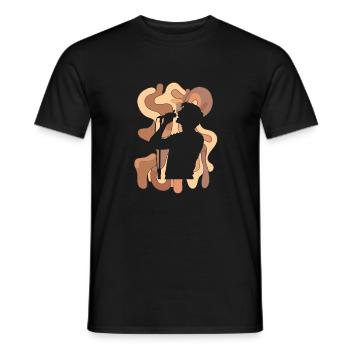 Voice Singing Singing - Men's T-Shirt - black - Front - AI Model Male 178 light (178cm)