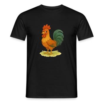 Coq Coq - T-shirt homme - noir - Devant - AI Model Male 178 light (178cm)