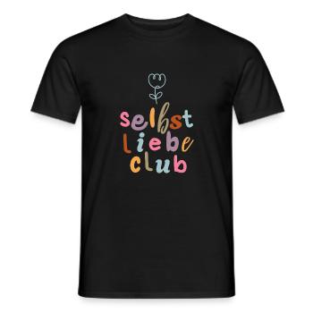 Selbstliebe Club - Aufblühen - Männer T-Shirt - Schwarz - Vorne - AI Model Male 178 light (178cm)