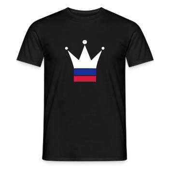 Russie - T-shirt homme - noir - Devant - AI Model Male 178 light (178cm)
