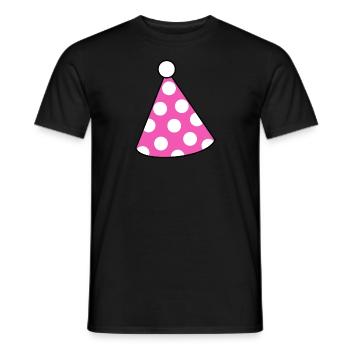 Party Geburtstagsparty Geburtstagsfeier Partyhut - Männer T-Shirt - Schwarz - Vorne - AI Model Male 178 light (178cm)