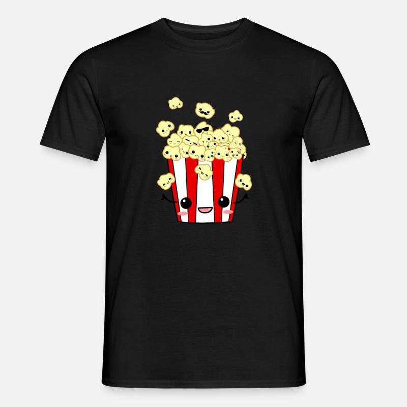 PopCorn - Männer T-Shirt - Schwarz