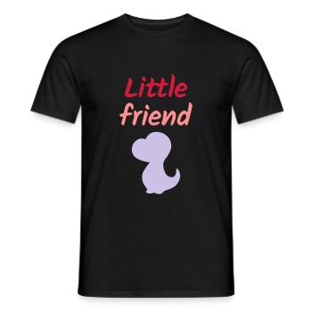 Little friend (Dinosaurierbaby) - Männer T-Shirt - Schwarz - Vorne - AI Model Male 178 light (178cm)