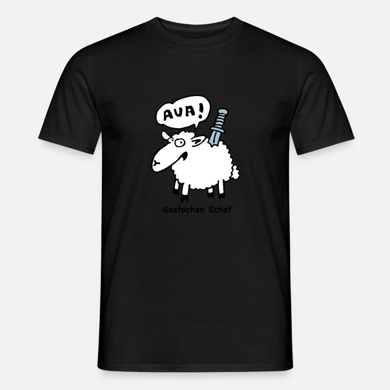 gestochen_schaf - Men’s T-shirt - black