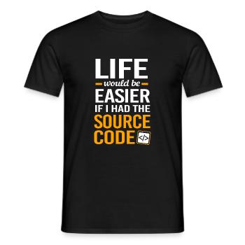 Cybersecurity Cyber Programmierer Hacker - Männer T-Shirt - Schwarz - Vorne - AI Model Male 178 light (178cm)