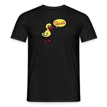 Quak - Ente 3 - Männer T-Shirt - Schwarz - Vorne - AI Model Male 178 light (178cm)