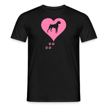 Deutscher Boxer - Männer T-Shirt - Schwarz - Vorne - AI Model Male 178 light (178cm)