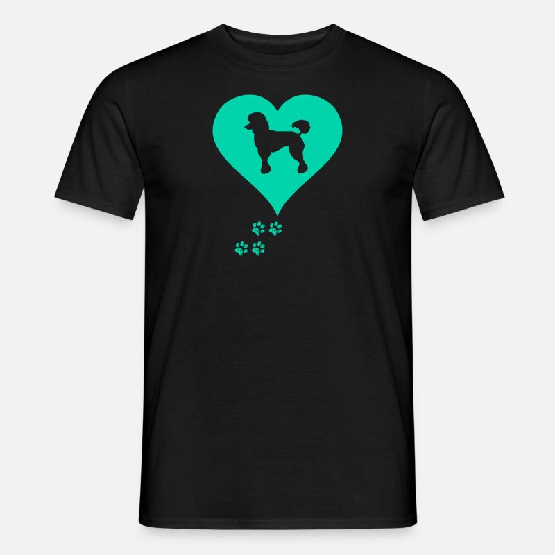 Pudel - Männer T-Shirt - Schwarz