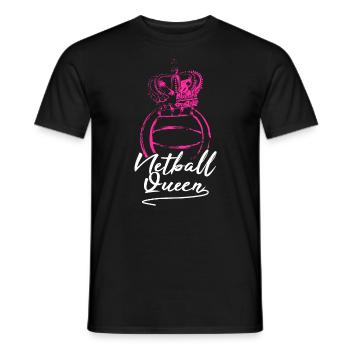 Reine du Netball - T-shirt homme - noir - Devant - AI Model Male 178 light (178cm)