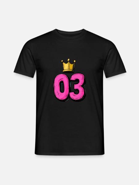 3 Number Jersey Crown - Men's T-Shirt - black