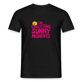 Sunny Summer Moments Vibes Summer Sun - Men's T-Shirt - black - Front - AI Model Male 178 light (178cm)