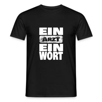 médecin - T-shirt homme - noir - Devant - AI Model Male 178 light (178cm)