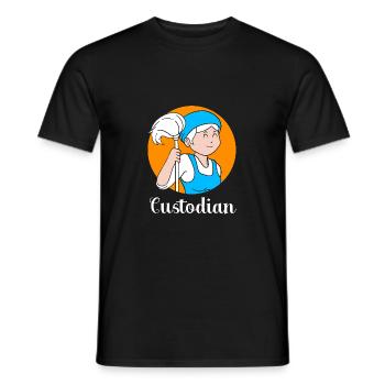 Schulhausmeister - Männer T-Shirt - Schwarz - Vorne - AI Model Male 178 light (178cm)