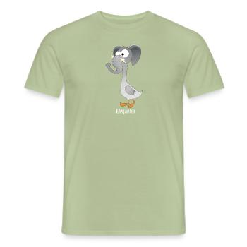 Eleganter, der - Männer T-Shirt - Sage - Vorne - AI Model Male 178 light (178cm)