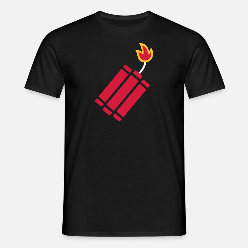 Dynamit Bombe - Männer T-Shirt - Schwarz