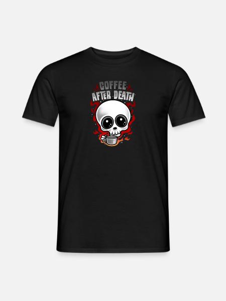 CAFÉ APRÈS LA MORT - T-shirt homme - noir