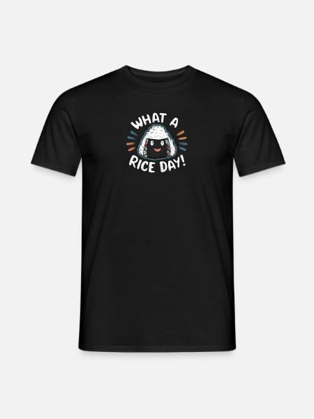 Smiling Onigiri - Men's T-Shirt - black