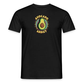Avocado Addict - Men's T-Shirt - black - Front - AI Model Male 178 light (178cm)