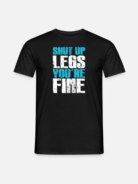 Zamknij nogi, jesteś w porządku, zabawny trening - T-shirt herr - svart