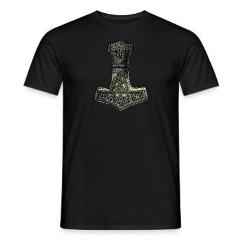 Original Thors Hammer Vikings Symbole celtique - T-shirt homme - noir - Devant - AI Model Male 178 light (178cm)