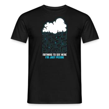 Nothing To See Here I'm Just Peeing - Men's T-Shirt - black - Front - AI Model Male 178 light (178cm)