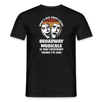Theater Broadway-Musical Geschenk - Männer T-Shirt - Schwarz - Vorne - AI Model Male 178 light (178cm)
