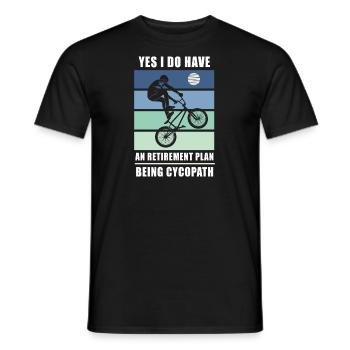 Cycopath - Männer T-Shirt - Schwarz - Vorne - AI Model Male 178 light (178cm)