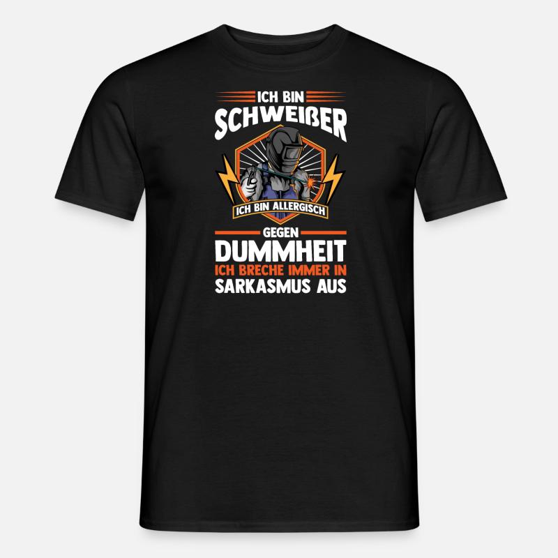 Schweißer Beruf Schweisser Geschenk - Männer T-Shirt - Schwarz