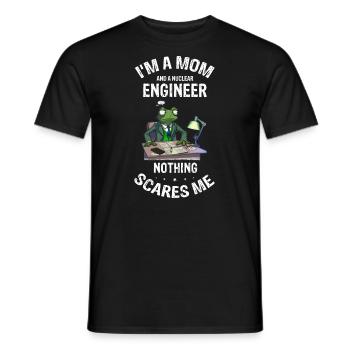 Erneuerbare Nukleare Spruch für Nukleartechnik - Männer T-Shirt - Schwarz - Vorne - AI Model Male 178 light (178cm)