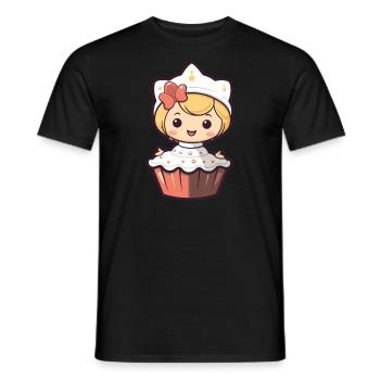 Pâtisserie Fée Fée Pâtisserie Gâteau - T-shirt homme - noir - Devant - AI Model Male 178 light (178cm)