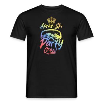 Après-ski Party Crew Coloré - T-shirt homme - noir - Devant - AI Model Male 178 light (178cm)