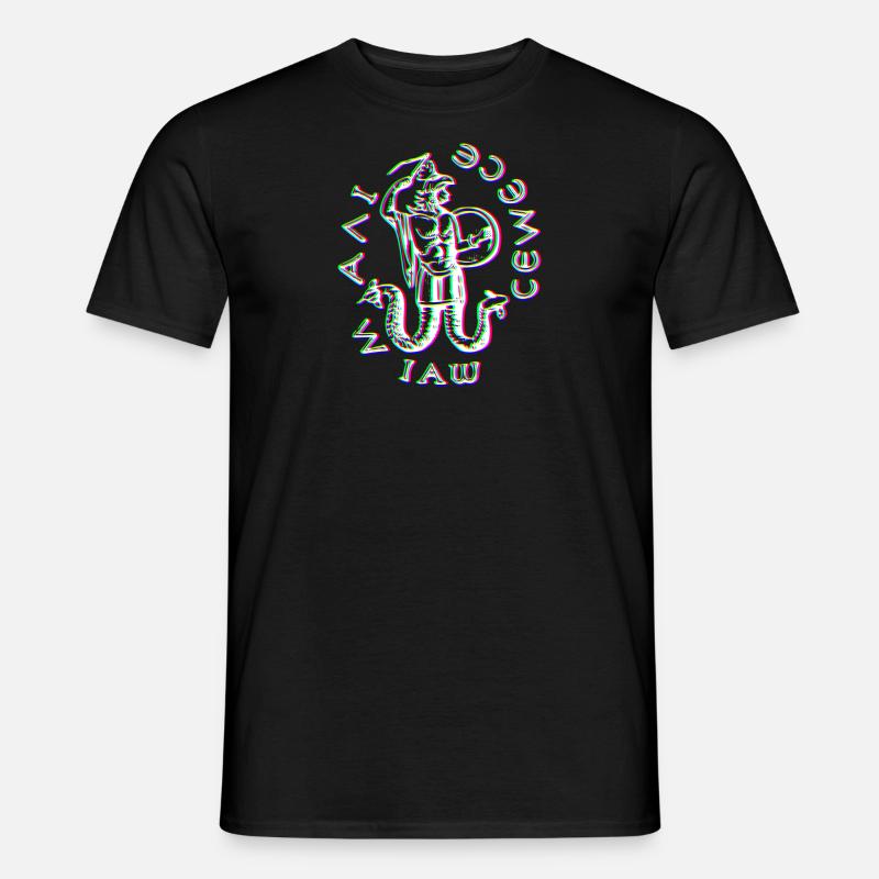 Fehlerhaftes Abraxas-Symbol - Männer T-Shirt - Schwarz