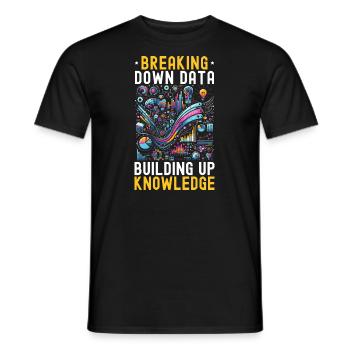 Science des données, Analyse des données, Machine Learning, Données - T-shirt homme - noir - Devant - AI Model Male 178 light (178cm)