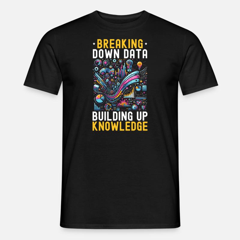 Data Science Datenanalyse Machine Learning Daten - Männer T-Shirt - Schwarz